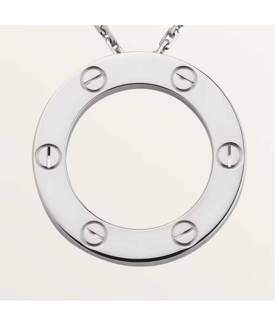 CARTIER Белая подвеска из белого золота, фото 8
