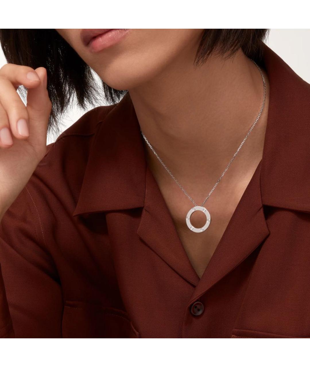 CARTIER Белая подвеска из белого золота, фото 3