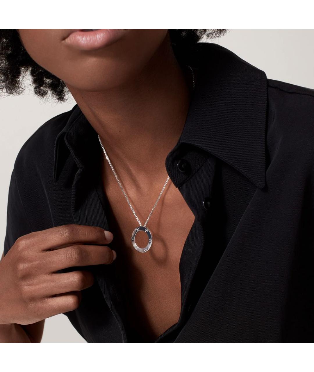CARTIER Белая подвеска из белого золота, фото 2
