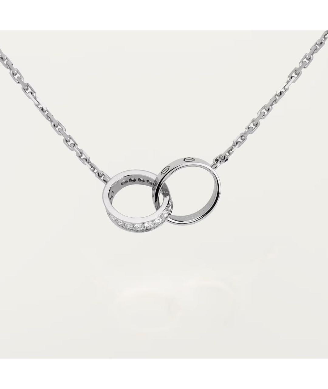 CARTIER Белая подвеска из белого золота, фото 5
