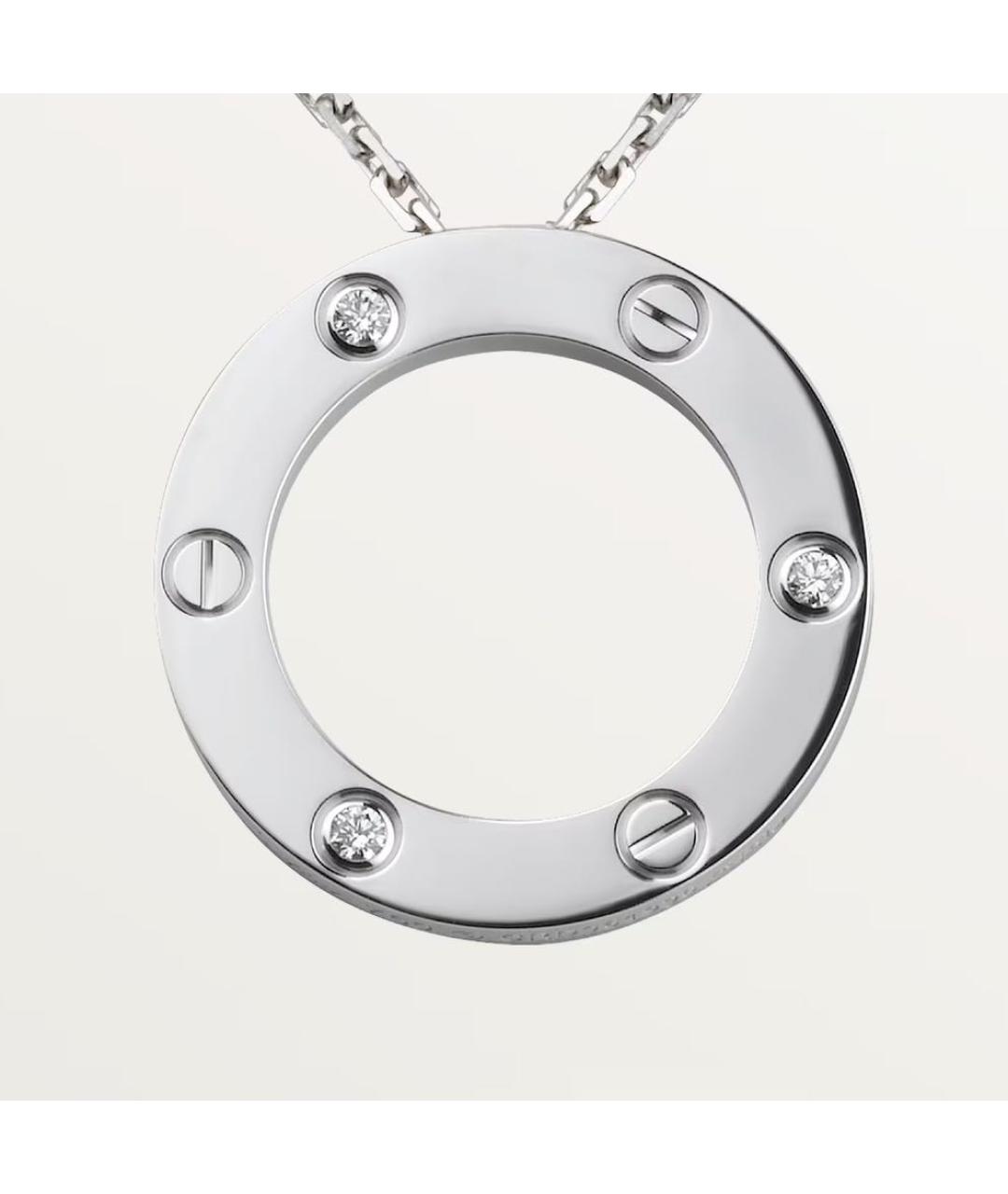 CARTIER Белая подвеска из белого золота, фото 7
