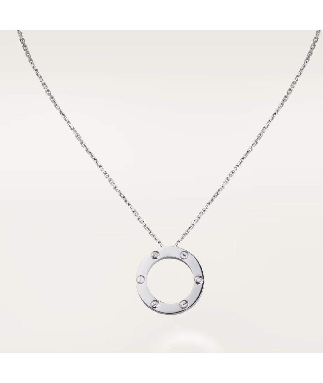 CARTIER Белая подвеска из белого золота, фото 9