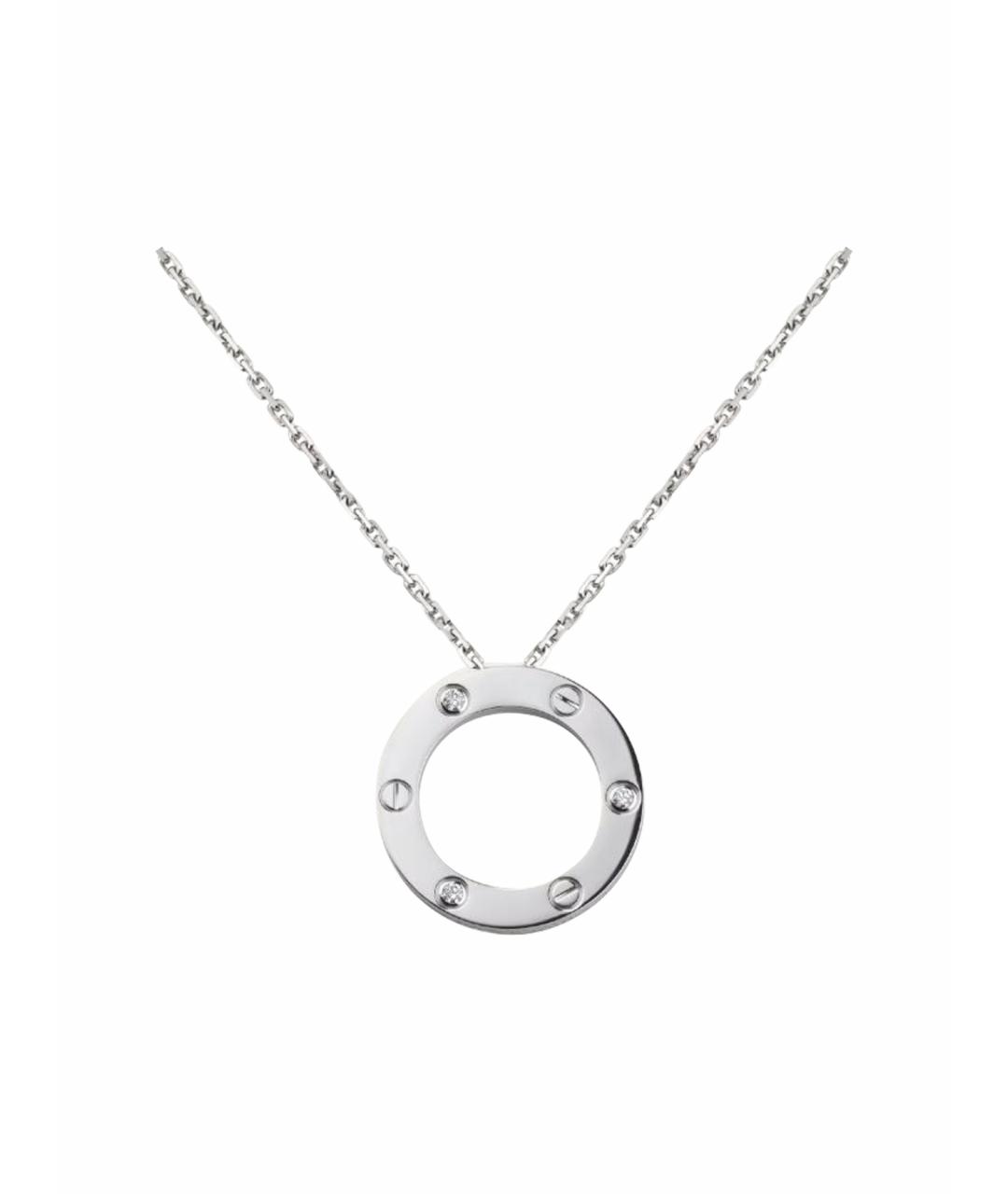 CARTIER Белая подвеска из белого золота, фото 1