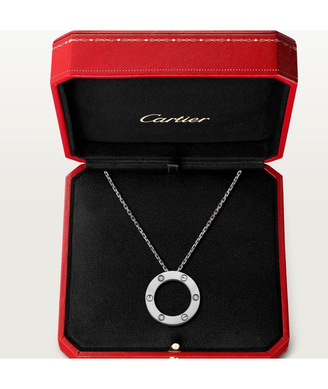 CARTIER Белая подвеска из белого золота, фото 8
