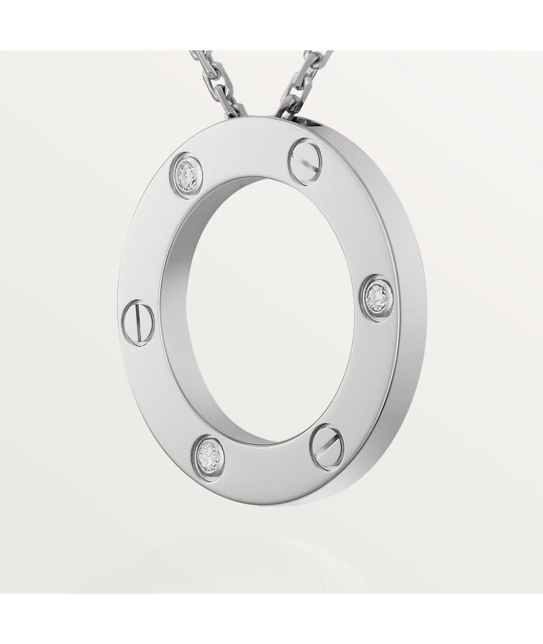 CARTIER Белая подвеска из белого золота, фото 6