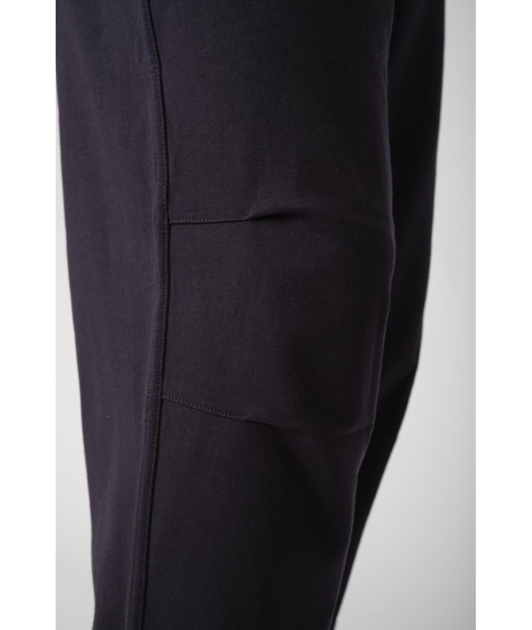 BRUNELLO CUCINELLI Темно-синие хлопковые повседневные брюки, фото 3