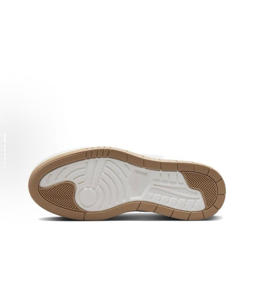 JORDAN Бежевые кожаные кроссовки, фото 6
