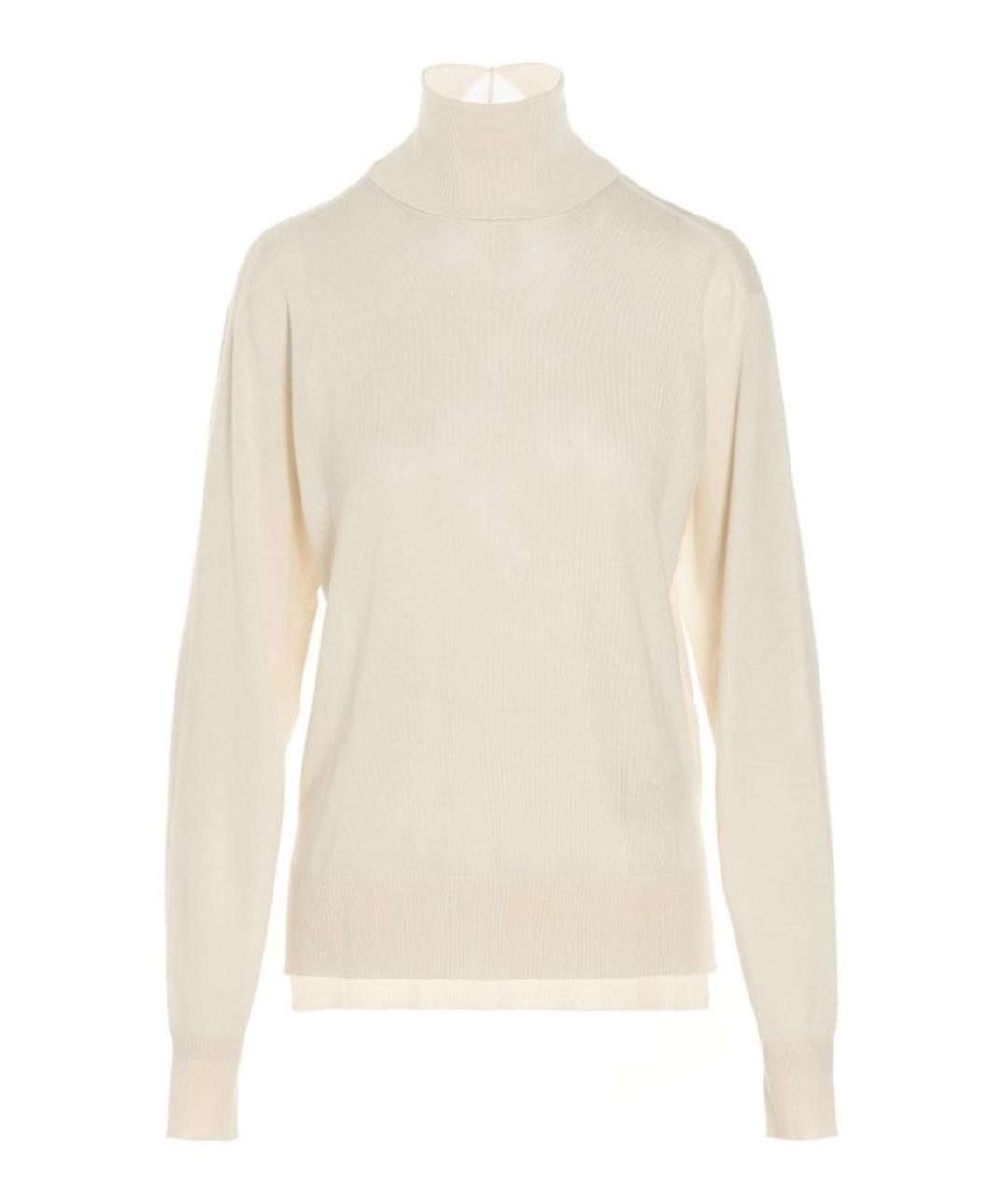 JIL SANDER Белый кашемировый джемпер / свитер, фото 1