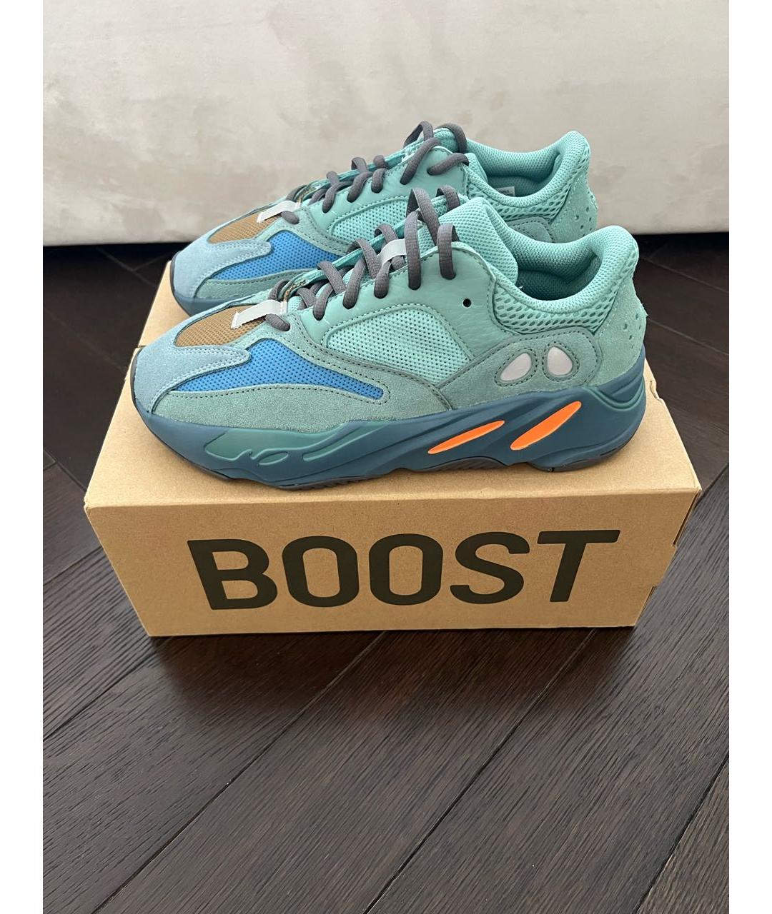ADIDAS YEEZY Мульти замшевые низкие кроссовки / кеды, фото 1