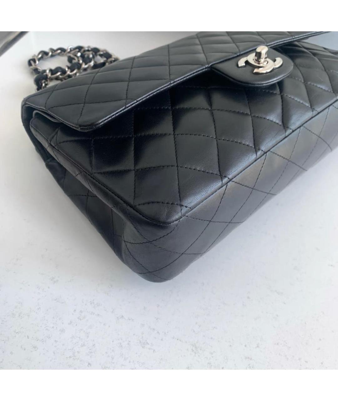 CHANEL Черная кожаная сумка тоут, фото 4