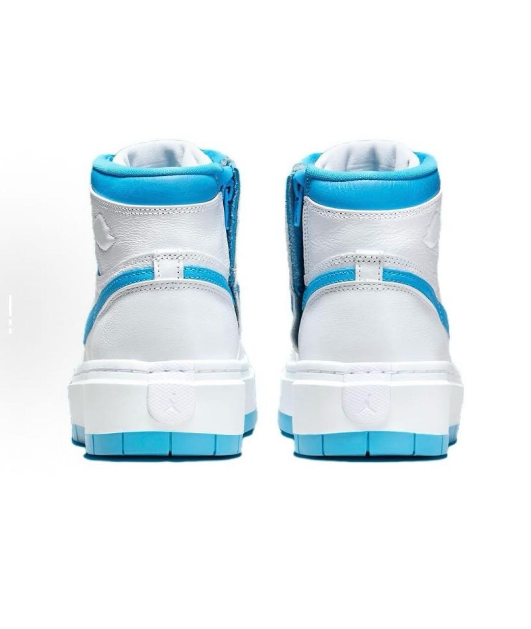 JORDAN Голубые кожаные кроссовки, фото 5