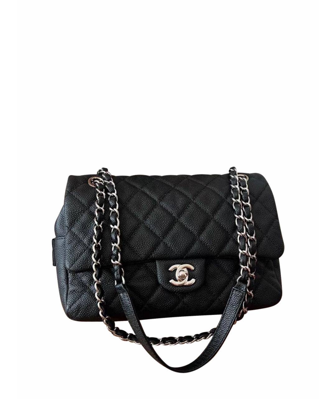 CHANEL Черная кожаная сумка тоут, фото 1