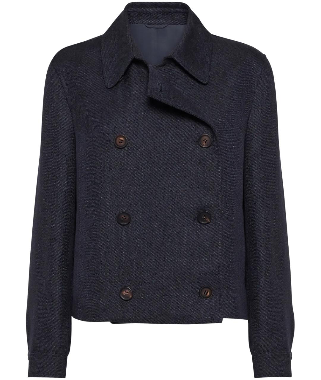 BRUNELLO CUCINELLI Темно-синяя куртка, фото 1