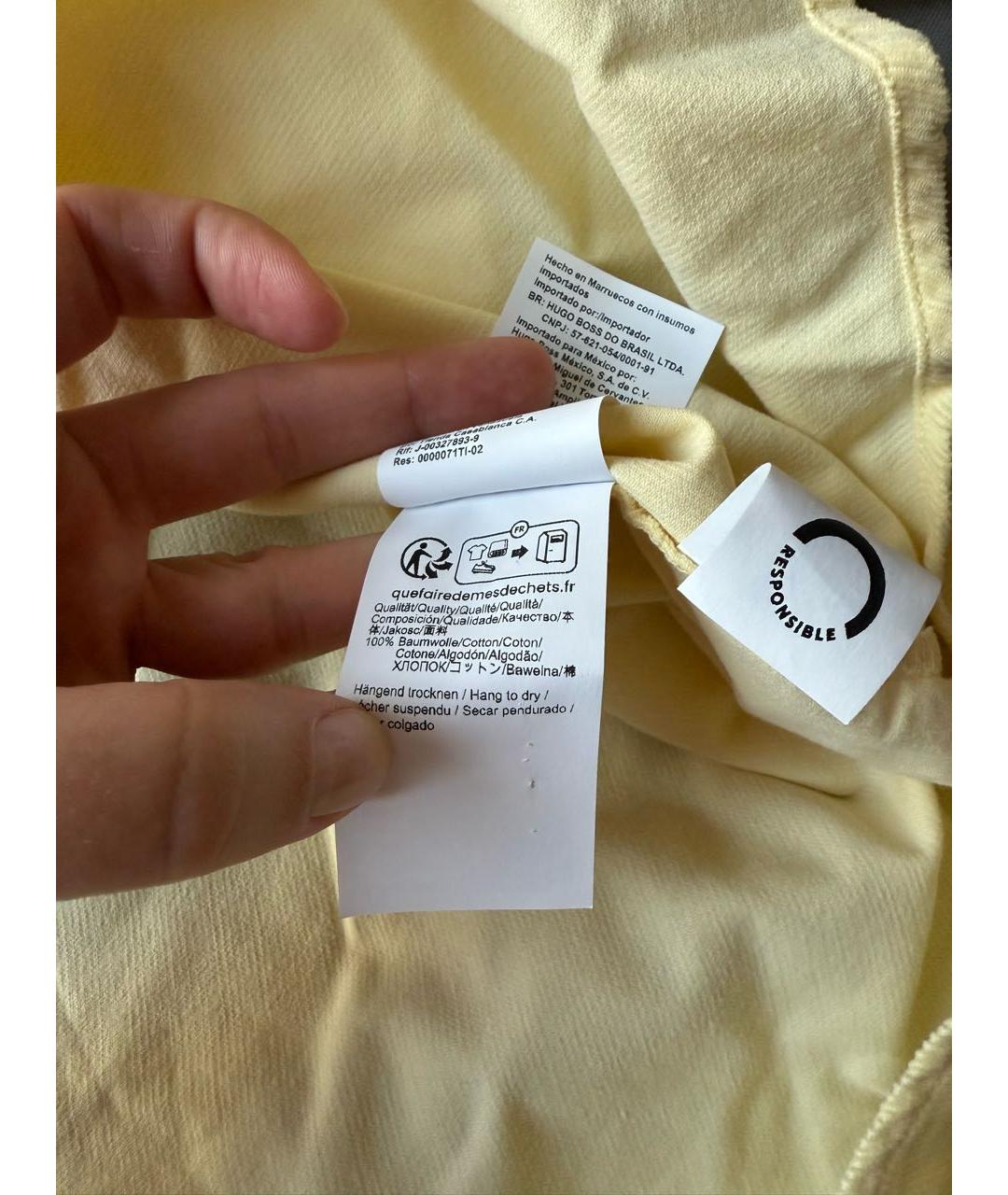 HUGO BOSS Желтая рубашка, фото 7
