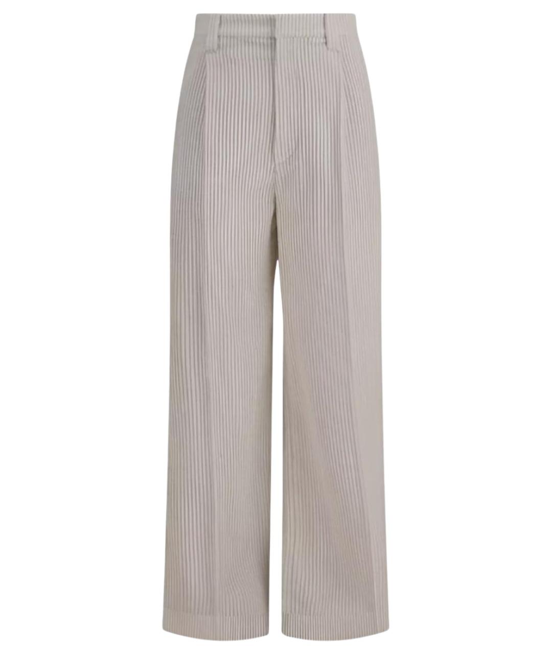BRUNELLO CUCINELLI Серые вискозные брюки широкие, фото 1