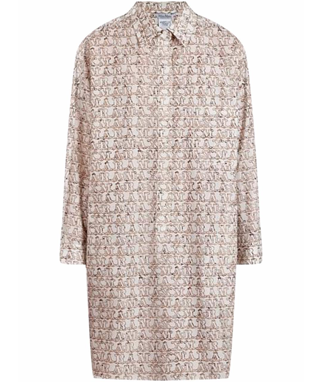 MAX MARA Белое хлопковое повседневное платье, фото 1