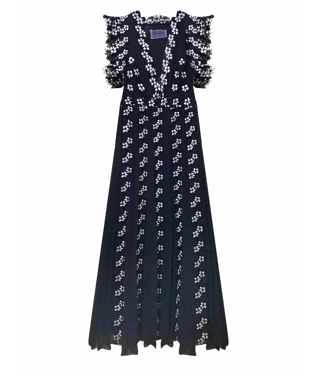 GIAMBATTISTA VALLI Черное полиэстеровое вечернее платье, фото 1