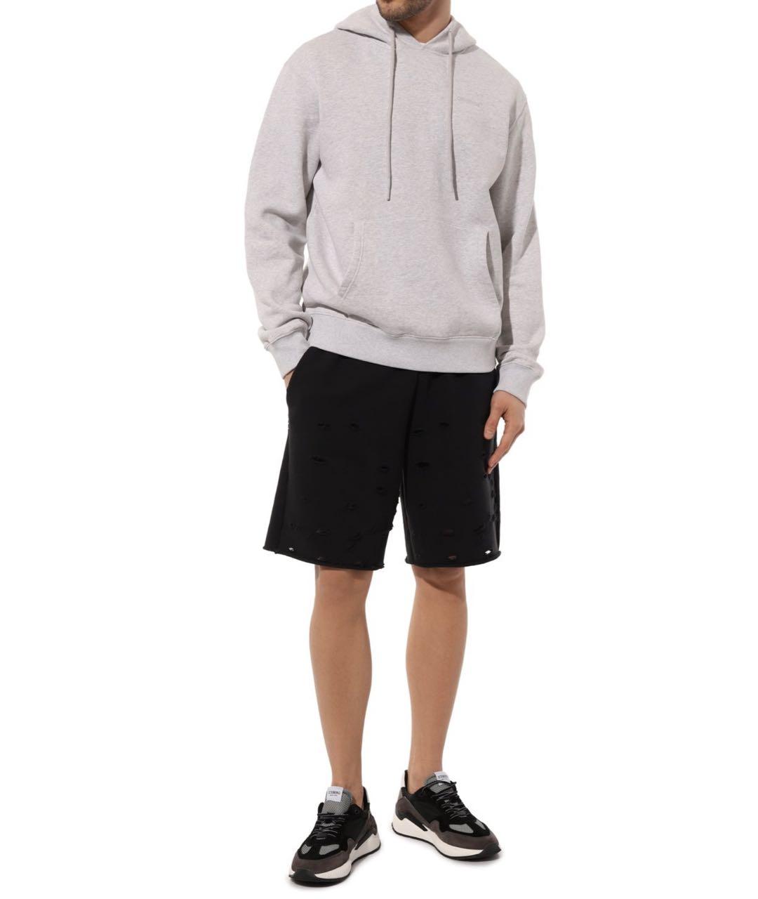 VETEMENTS Черные хлопковые шорты, фото 4