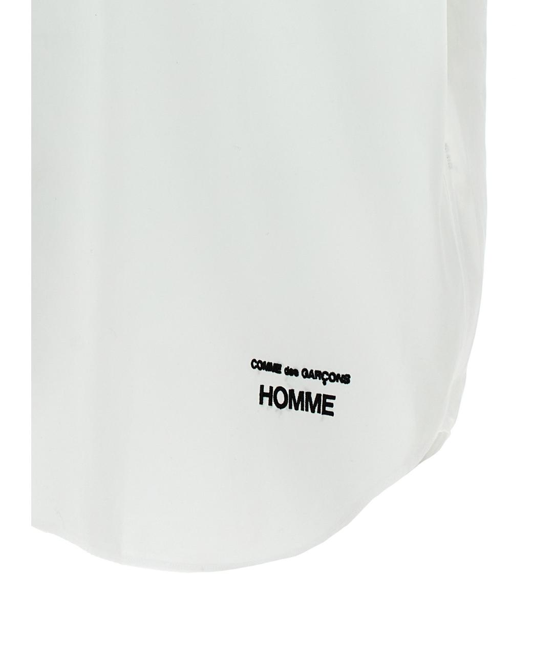 COMME DES GARÇONS HOMME PLUS Белая хлопковая кэжуал рубашка, фото 3