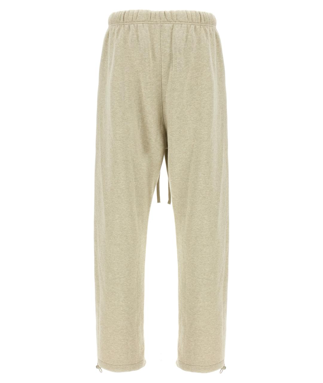 FEAR OF GOD ESSENTIALS Бежевые хлопковые повседневные брюки, фото 2