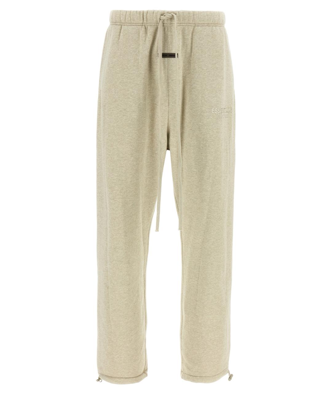 FEAR OF GOD ESSENTIALS Бежевые хлопковые повседневные брюки, фото 1
