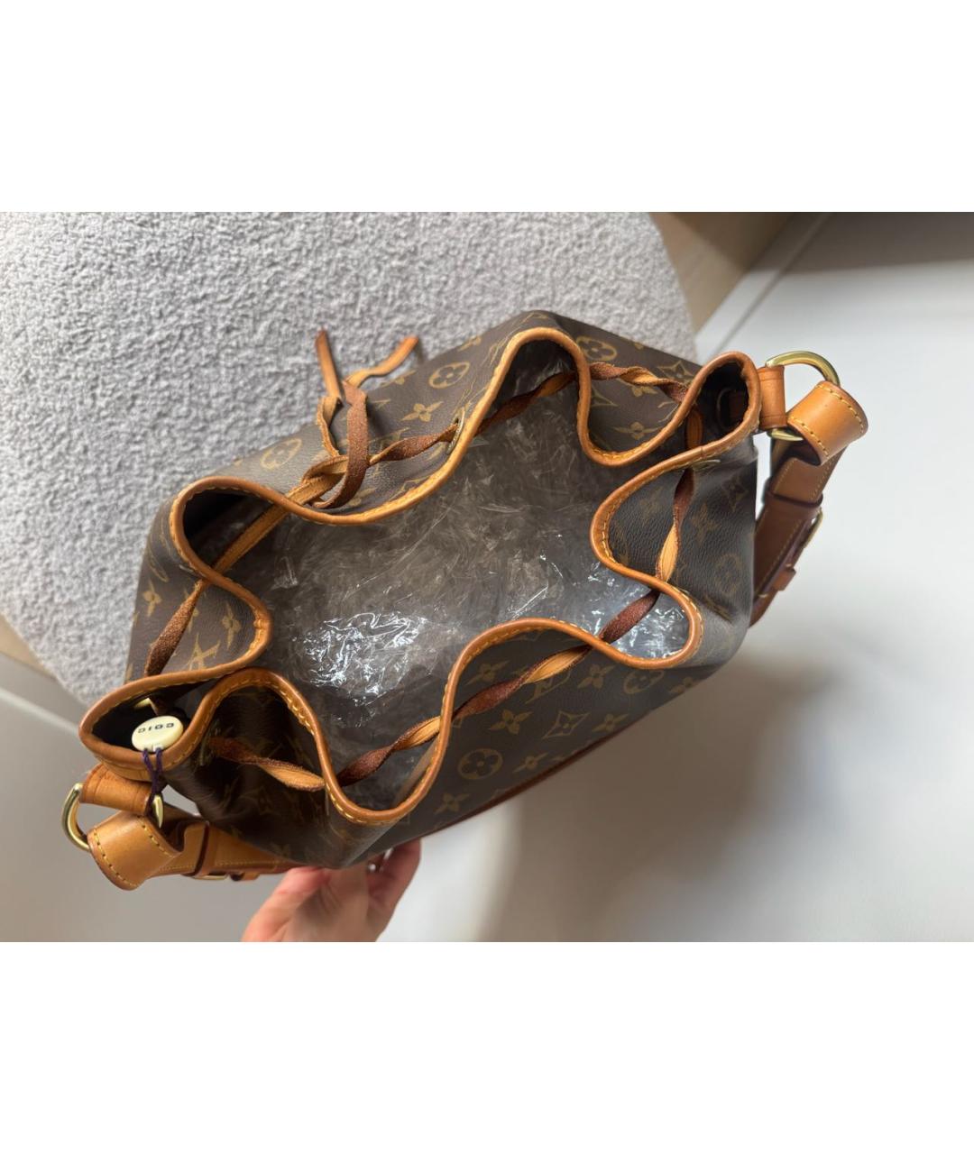 LOUIS VUITTON Коричневая сумка тоут, фото 4