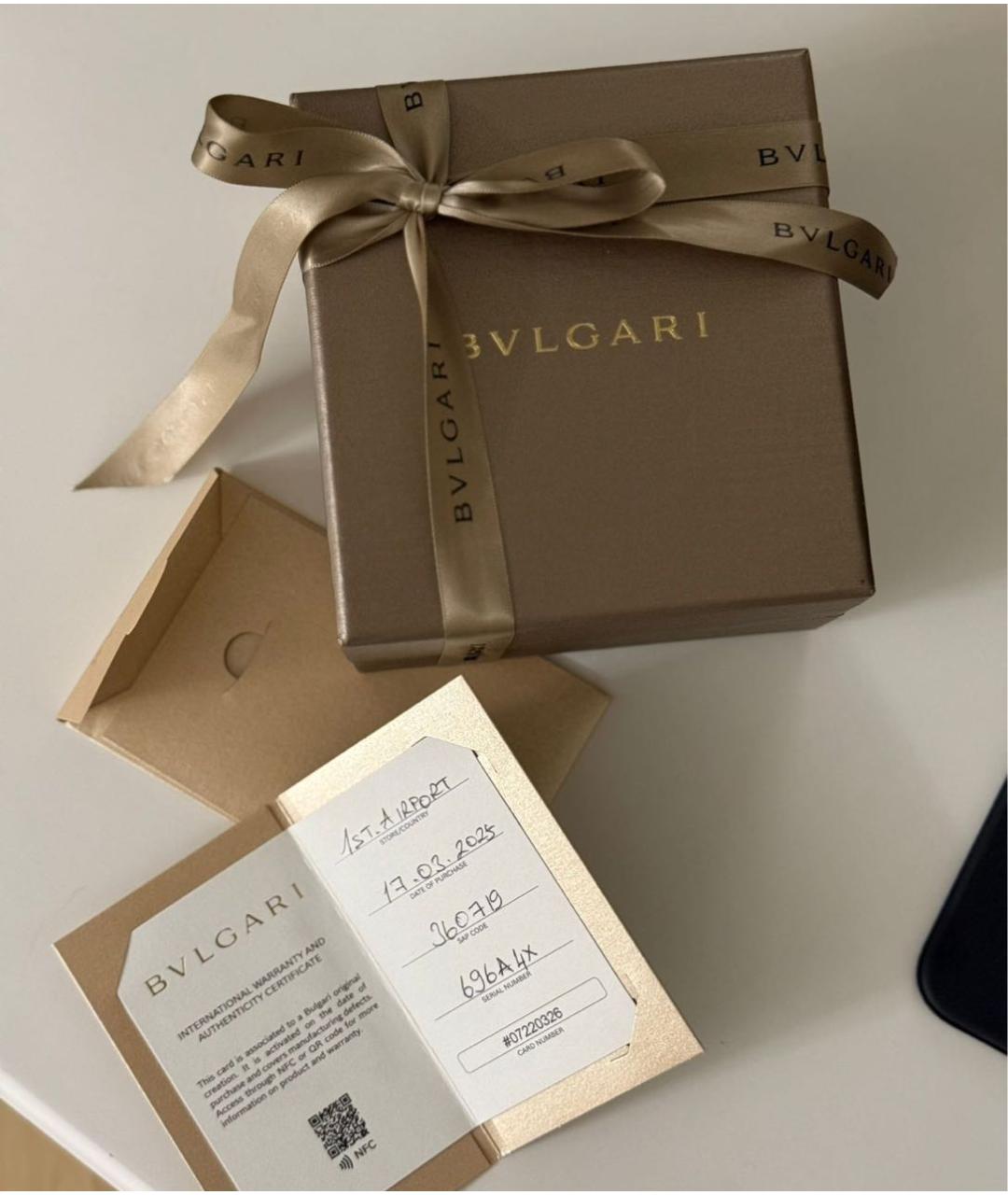 BVLGARI Серебрянный браслет из белого золота, фото 4