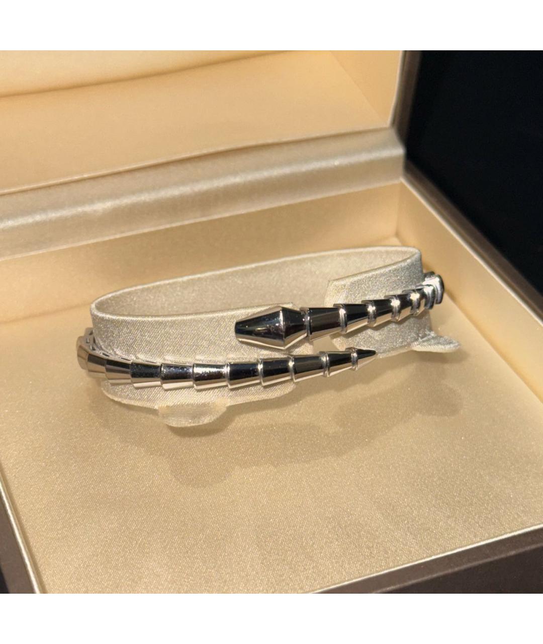 BVLGARI Серебрянный браслет из белого золота, фото 3