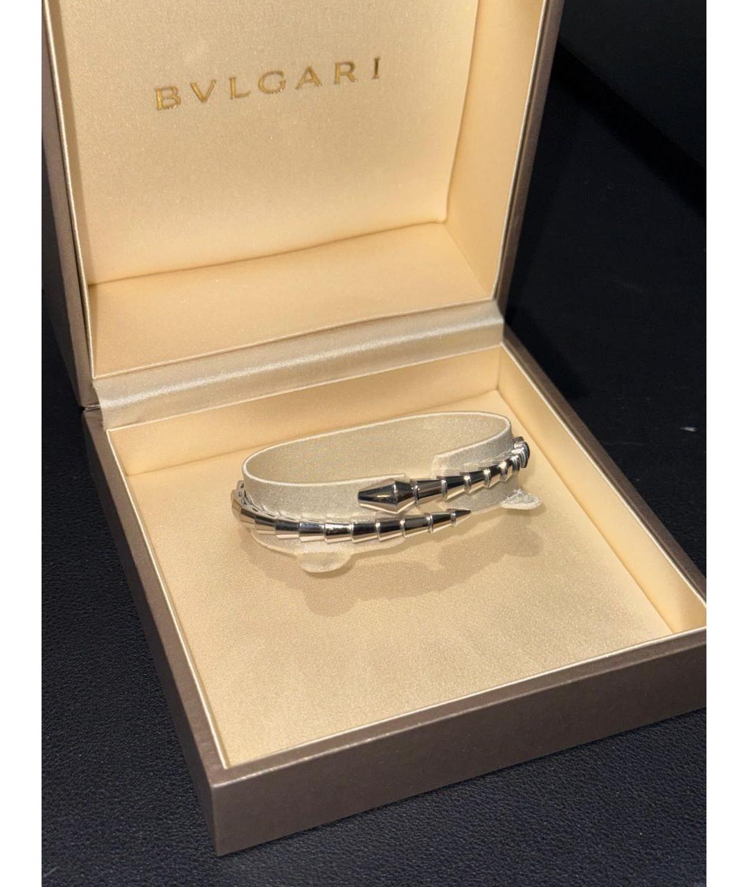 BVLGARI Серебрянный браслет из белого золота, фото 5