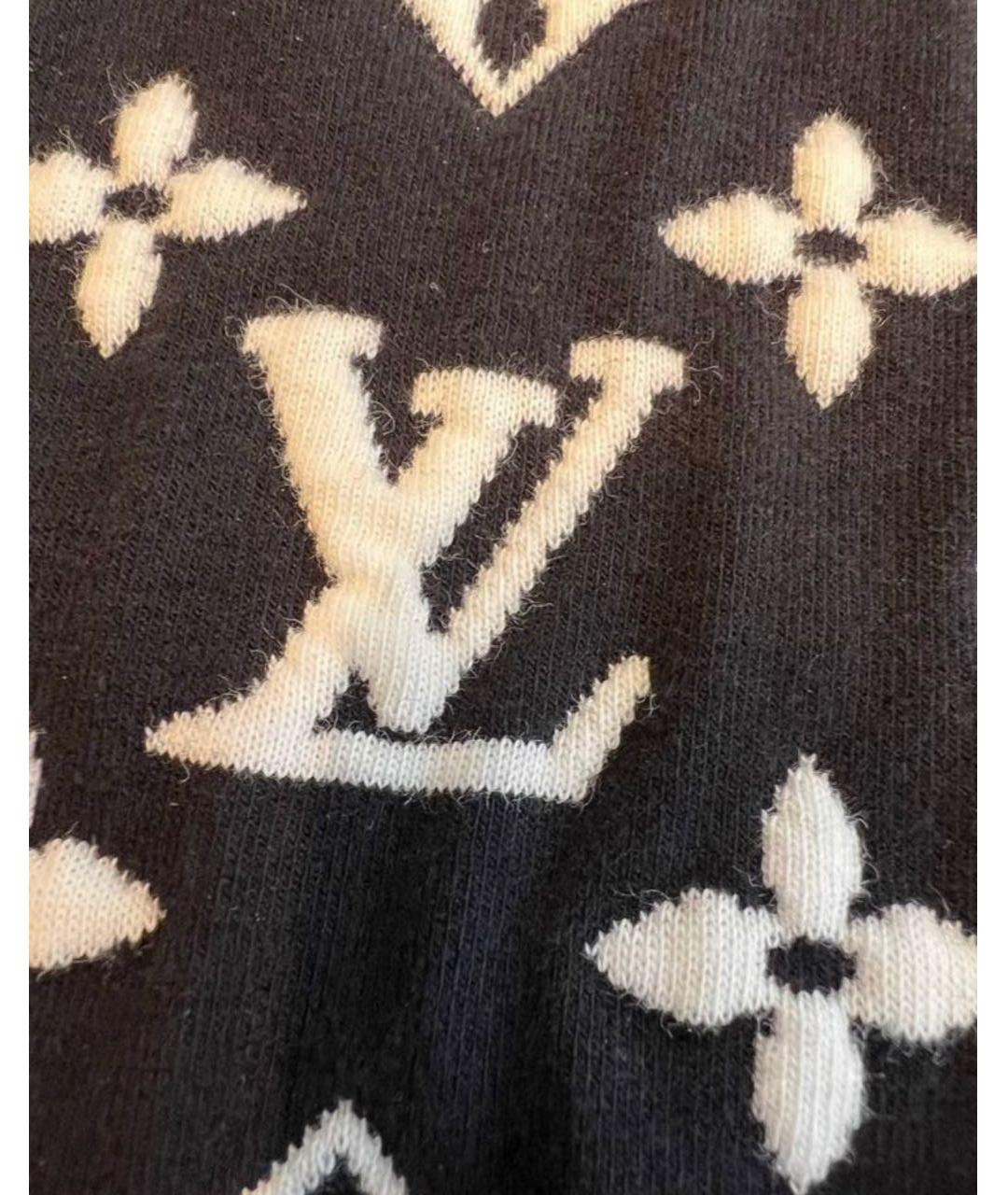 LOUIS VUITTON Черный хлопковый джемпер / свитер, фото 5