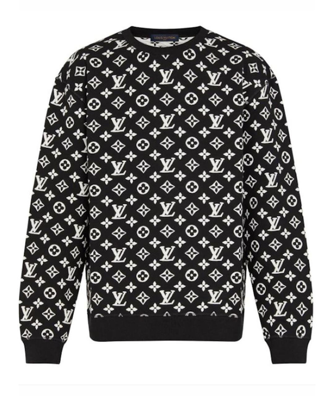 LOUIS VUITTON Черный хлопковый джемпер / свитер, фото 1