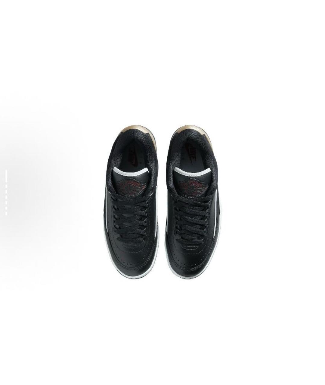 JORDAN Черные кожаные кроссовки, фото 4