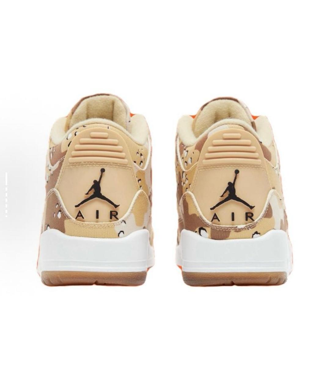 JORDAN Бежевые текстильные кроссовки, фото 4