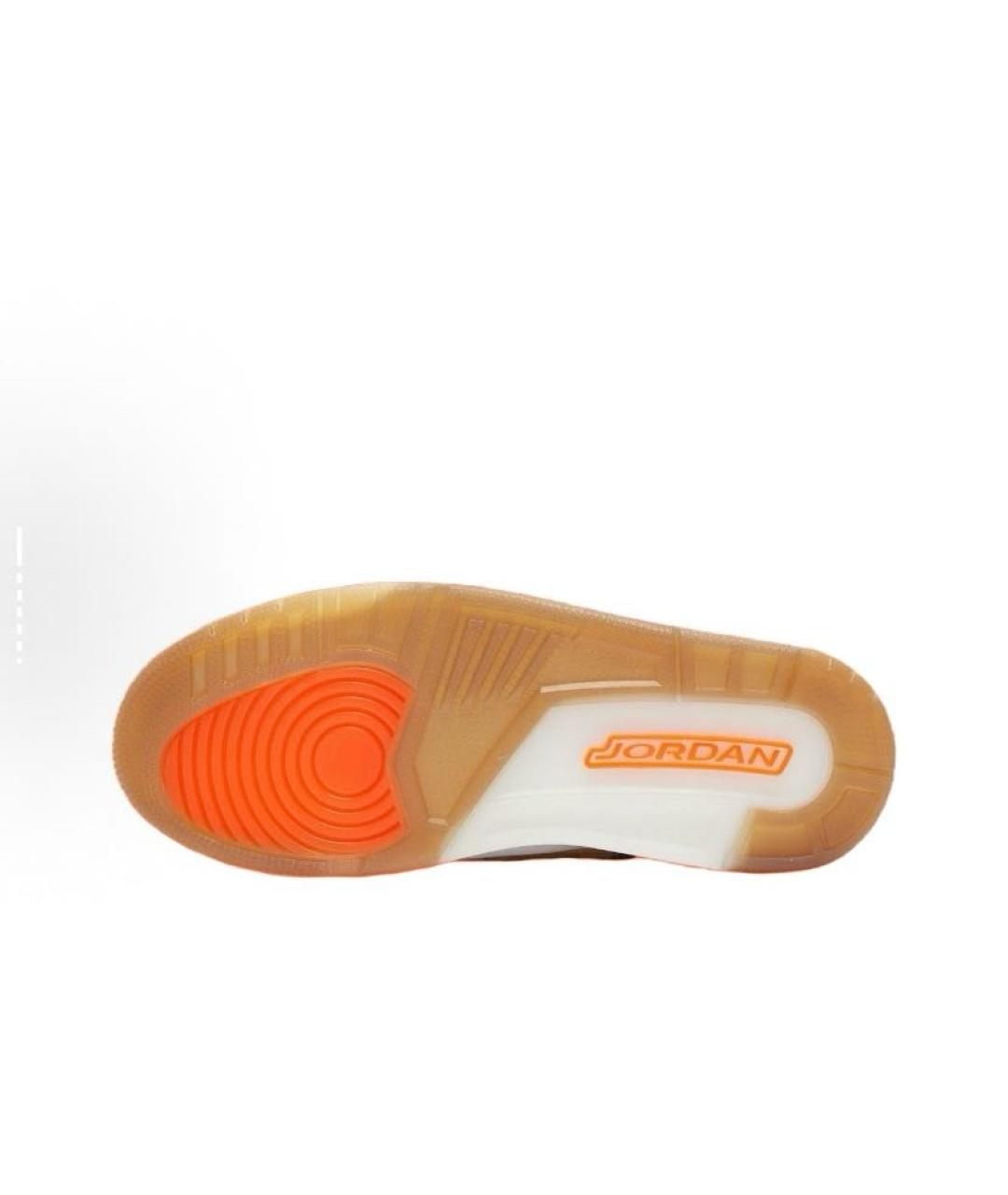 JORDAN Бежевые текстильные кроссовки, фото 5