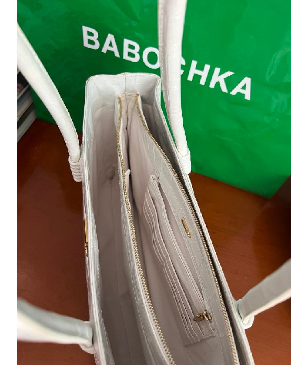 ZILLI Белая сумка через плечо из экзотической кожи, фото 8