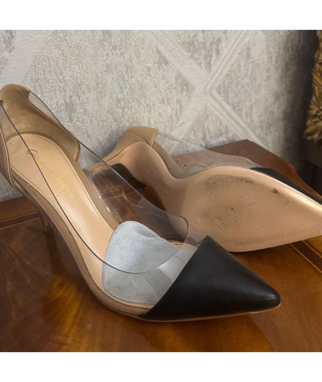 GIANVITO ROSSI Черные кожаные туфли, фото 2