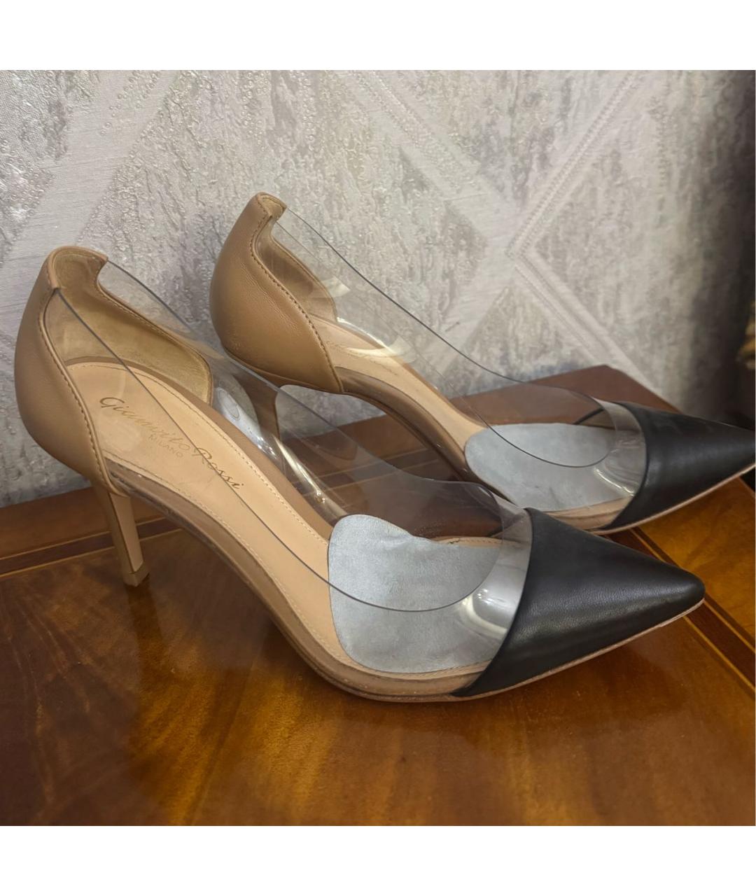 GIANVITO ROSSI Черные кожаные туфли, фото 5