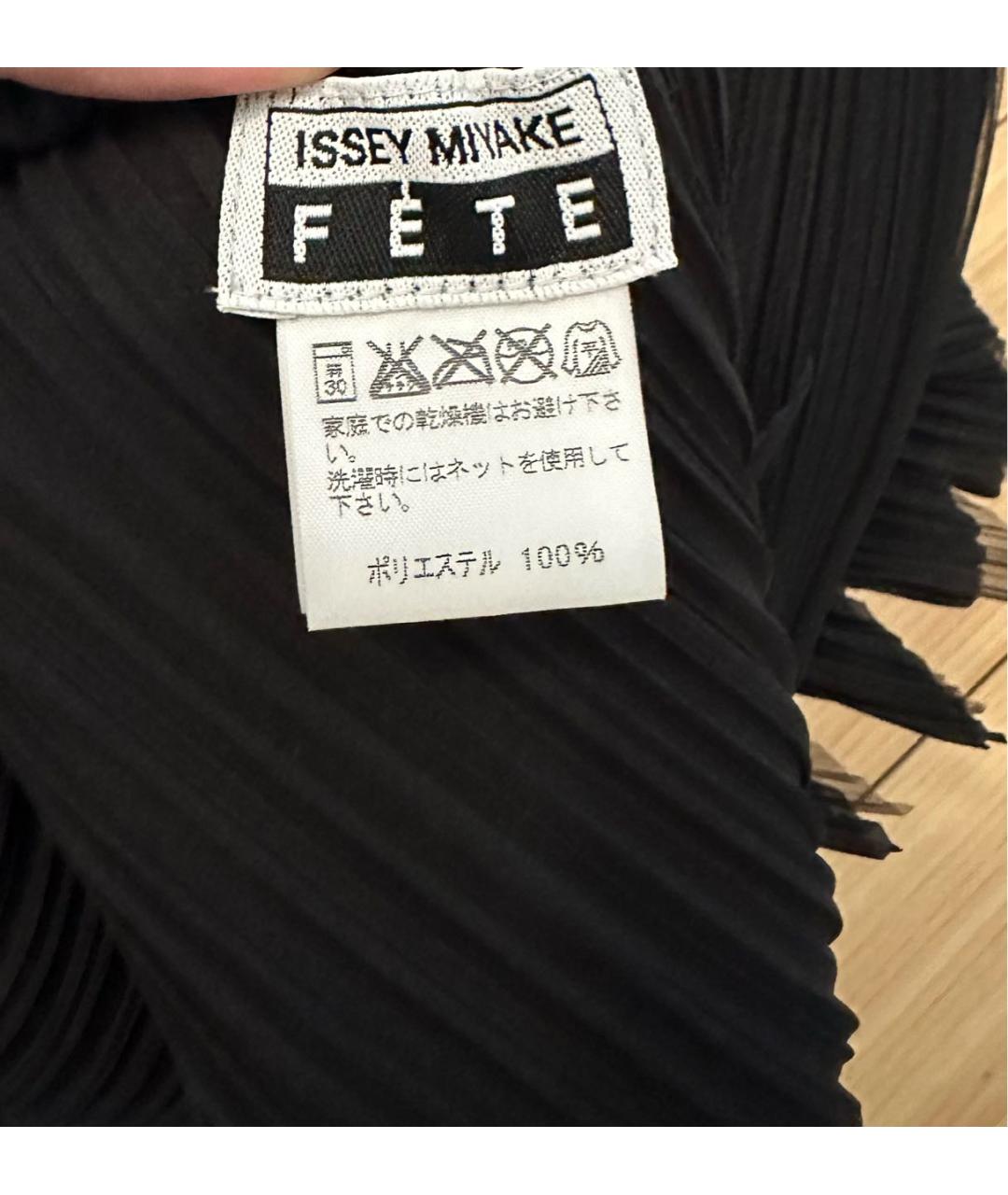ISSEY MIYAKE Черная полиэстеровая блузы, фото 3