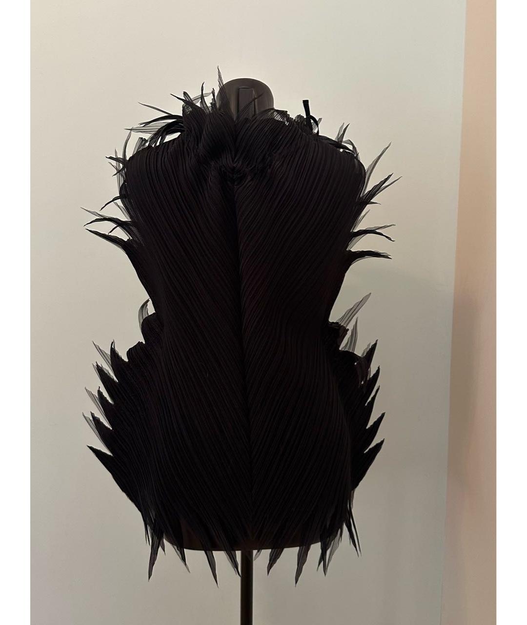 ISSEY MIYAKE Черная полиэстеровая блузы, фото 2