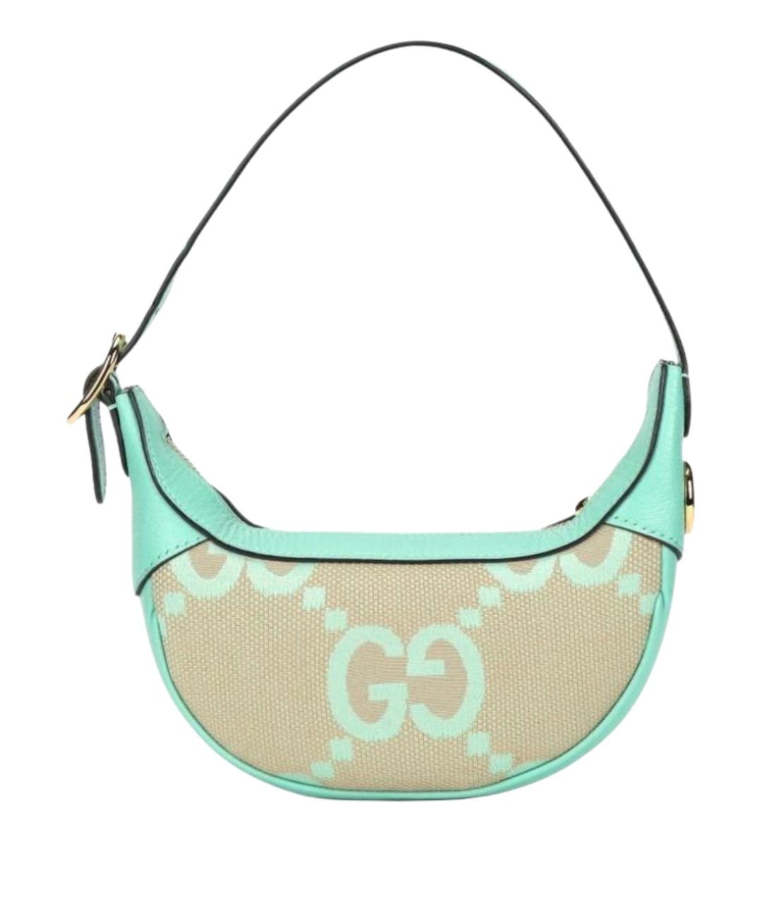GUCCI Бирюзовая сумка с короткими ручками, фото 1
