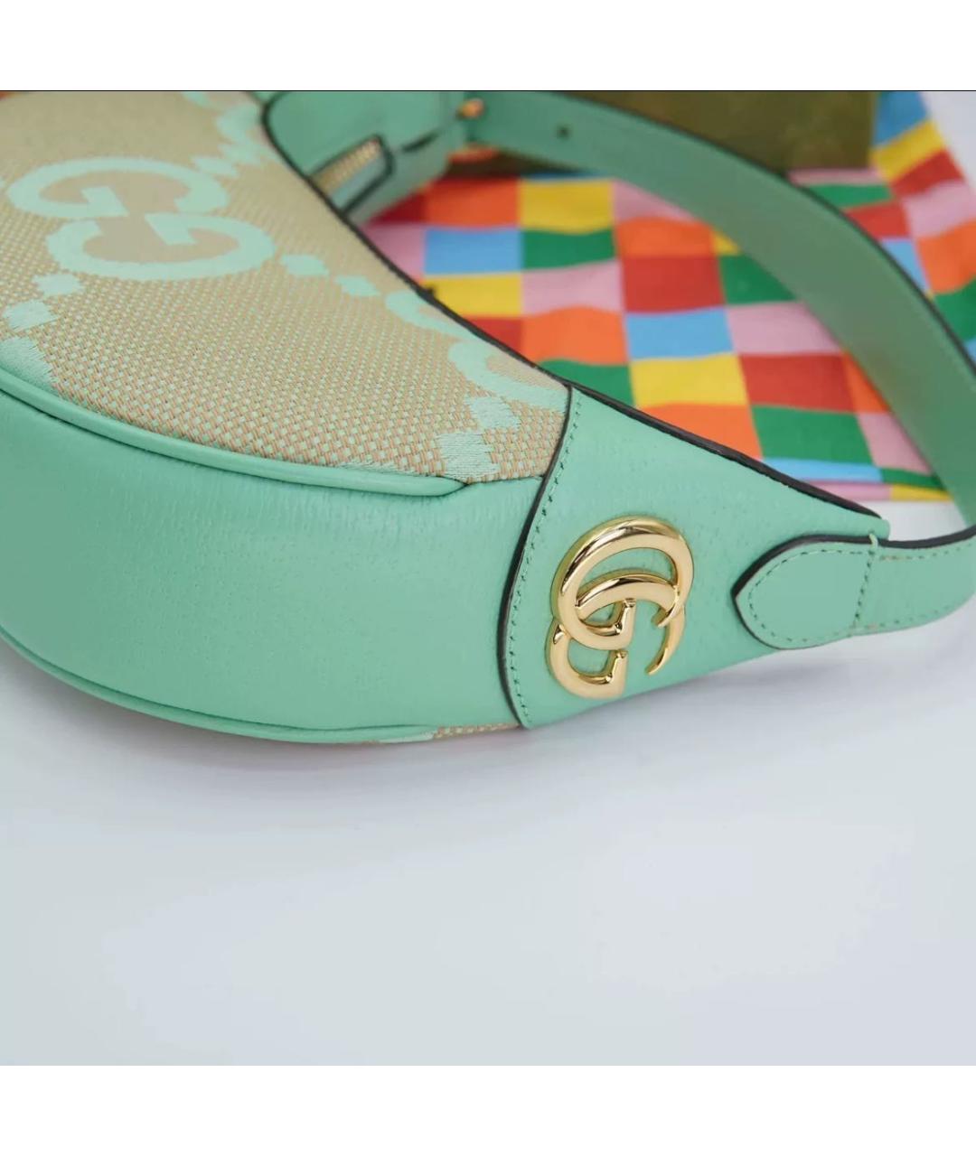 GUCCI Бирюзовая сумка с короткими ручками, фото 2