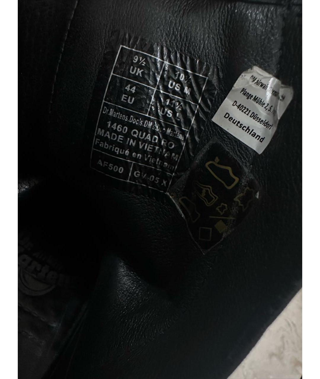 DR. MARTENS Черные кожаные высокие ботинки, фото 8