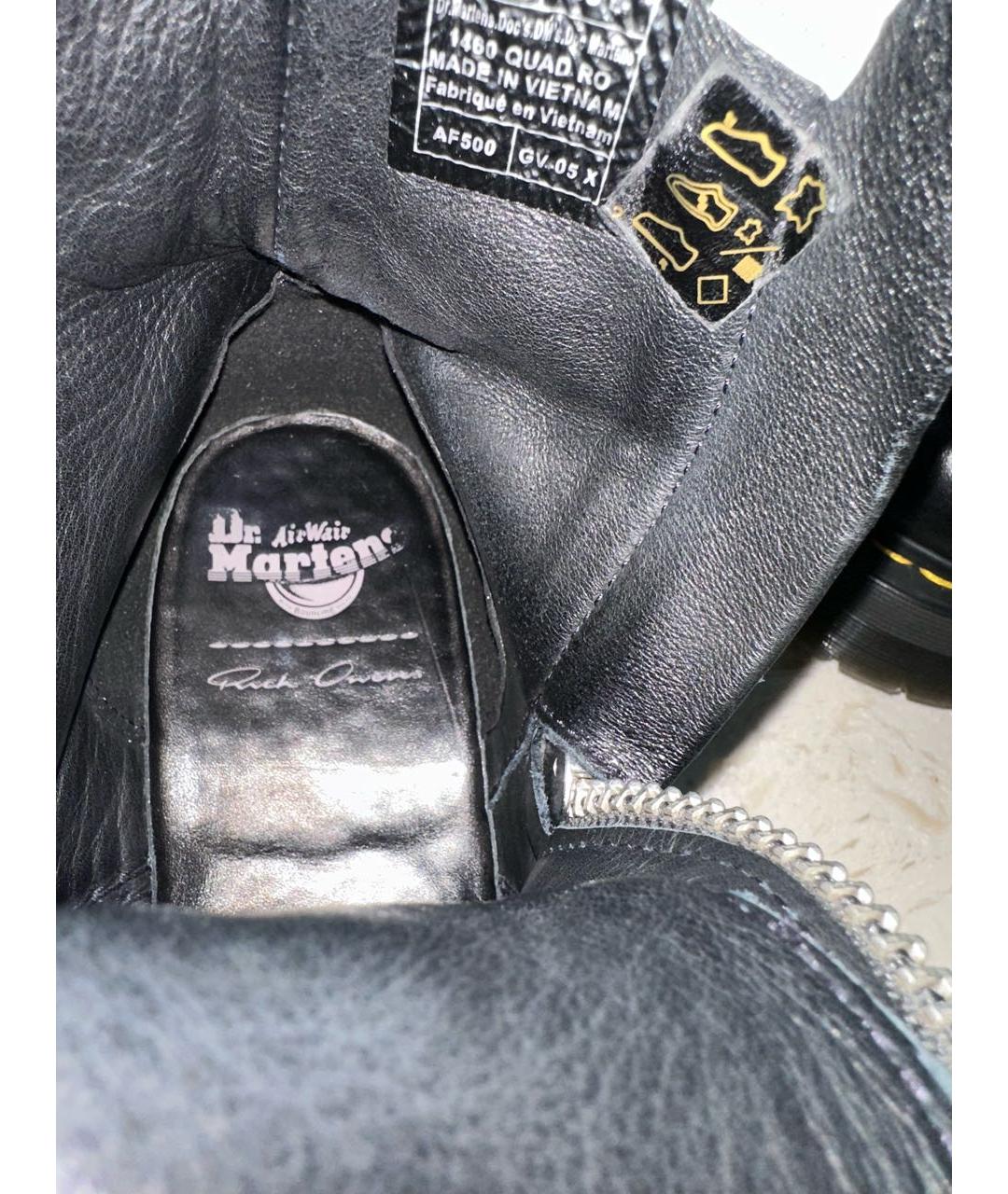 DR. MARTENS Черные кожаные высокие ботинки, фото 7