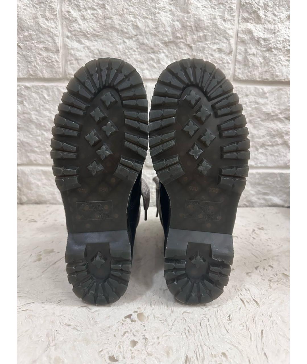 DR. MARTENS Черные кожаные высокие ботинки, фото 4