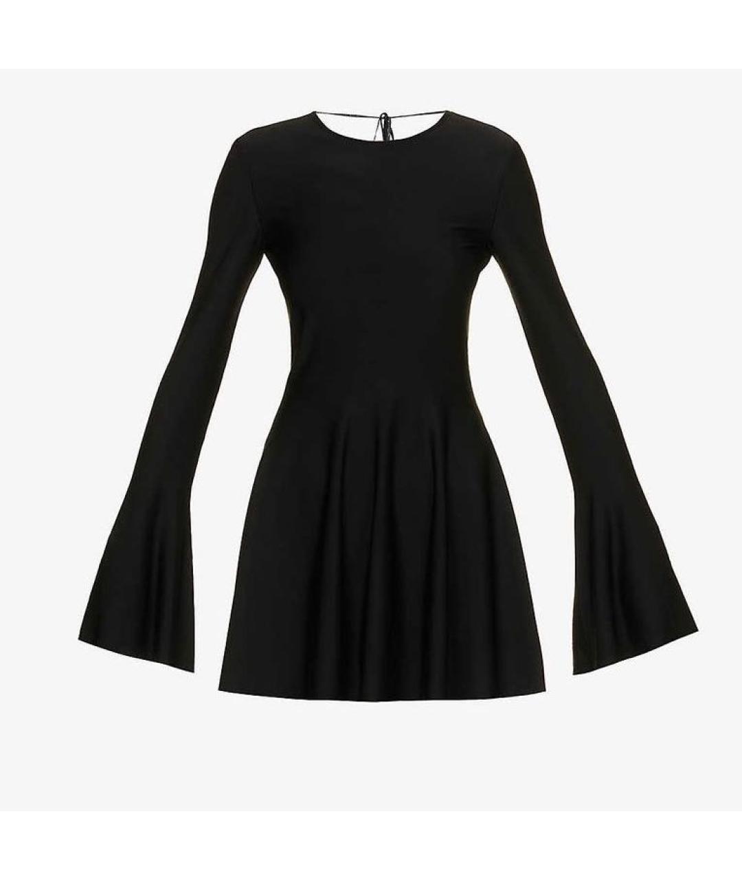 SAINT LAURENT Черное вискозное коктейльное платье, фото 3