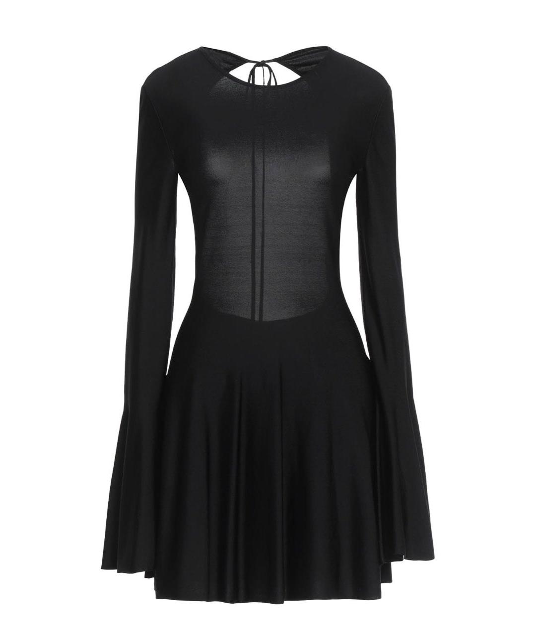 SAINT LAURENT Черное вискозное коктейльное платье, фото 9