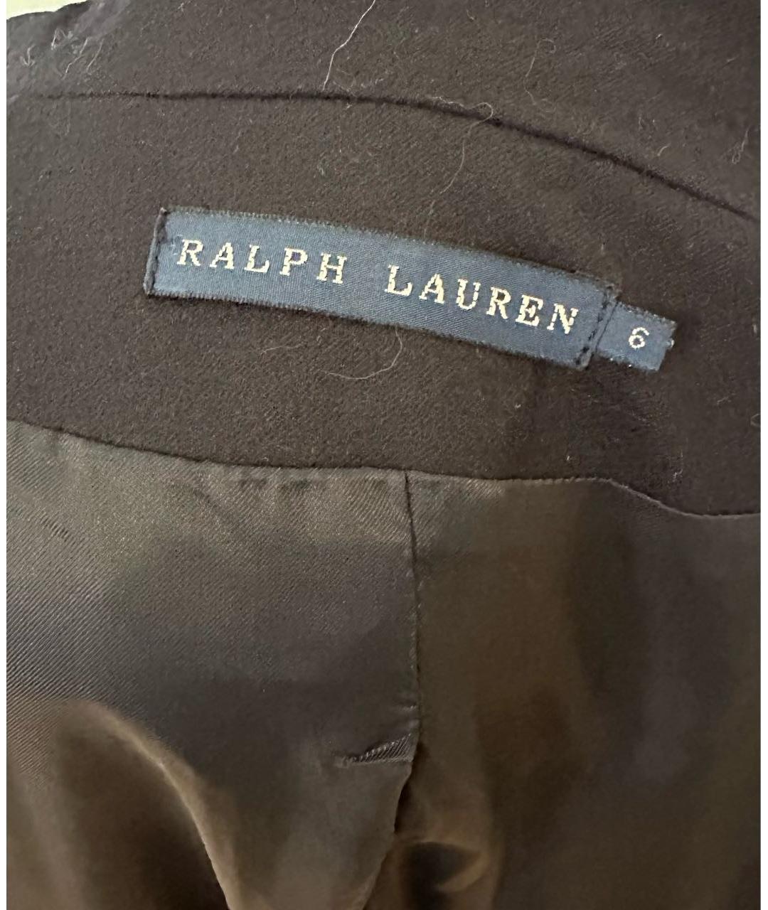 RALPH LAUREN Темно-синий вискозный жакет/пиджак, фото 5