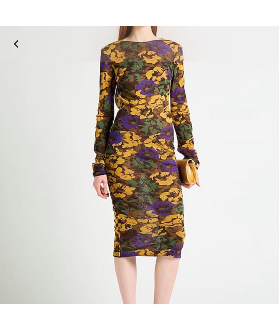 SAINT LAURENT Мульти полиамидовое вечернее платье, фото 6