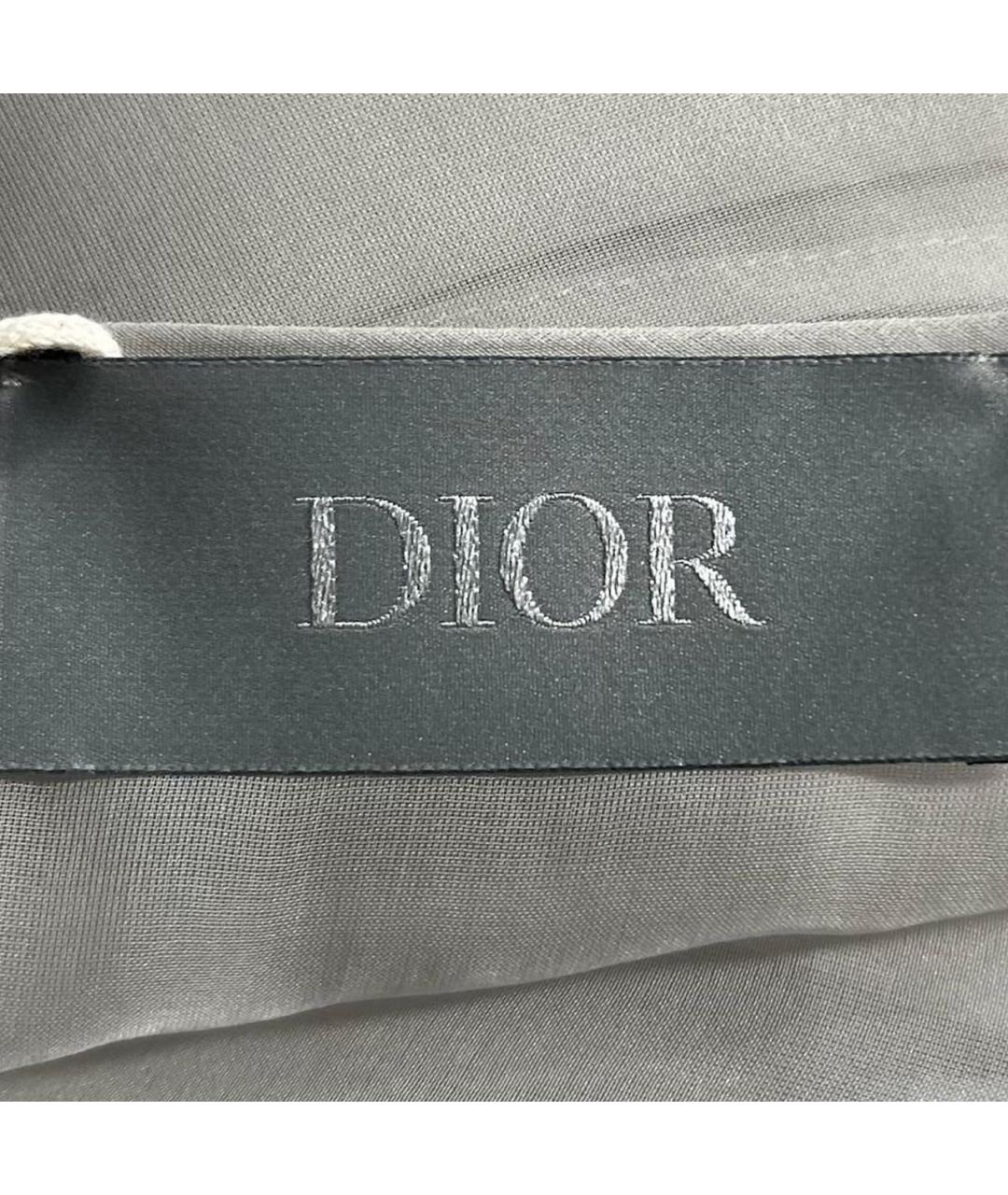 CHRISTIAN DIOR Серебряная шелковая блузы, фото 7