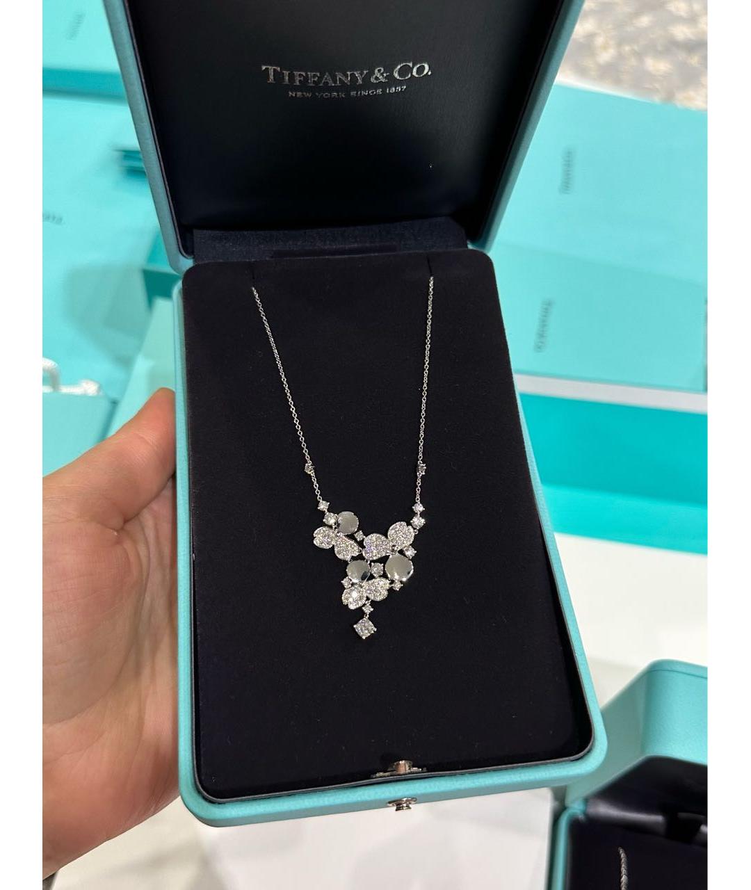 TIFFANY&CO Белое платиновое колье, фото 3